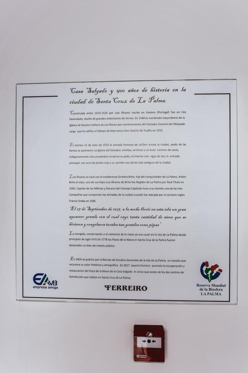 Casa Emblematica Salgado Apartman Santa Cruz de la Palma  Kültér fotó